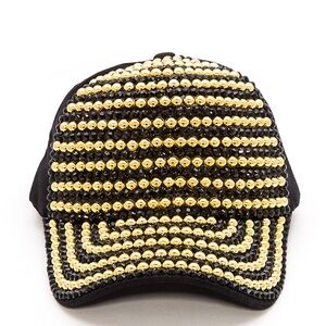 Rhinestone Bling Accented Baseball Cap